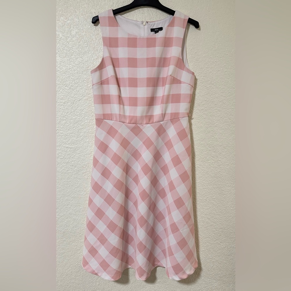 R&K Pink and White Checkered Dress